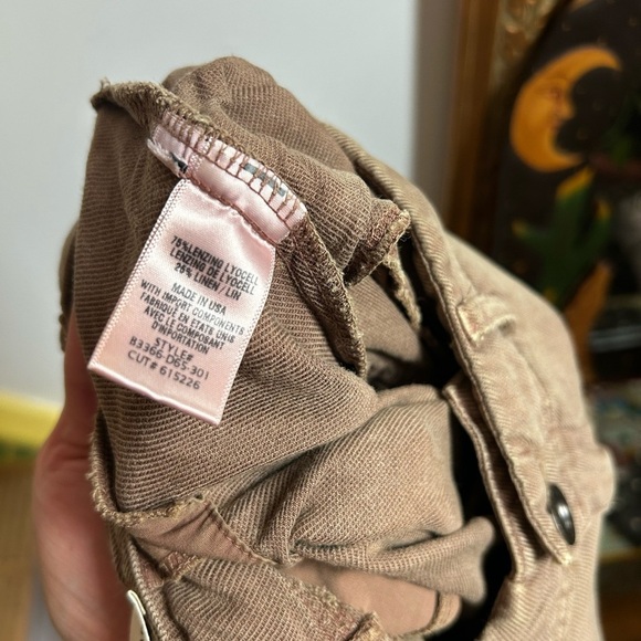 Cloth & Stone Brown Straight Leg Cargo Pants 24" - Picture 6 of 16